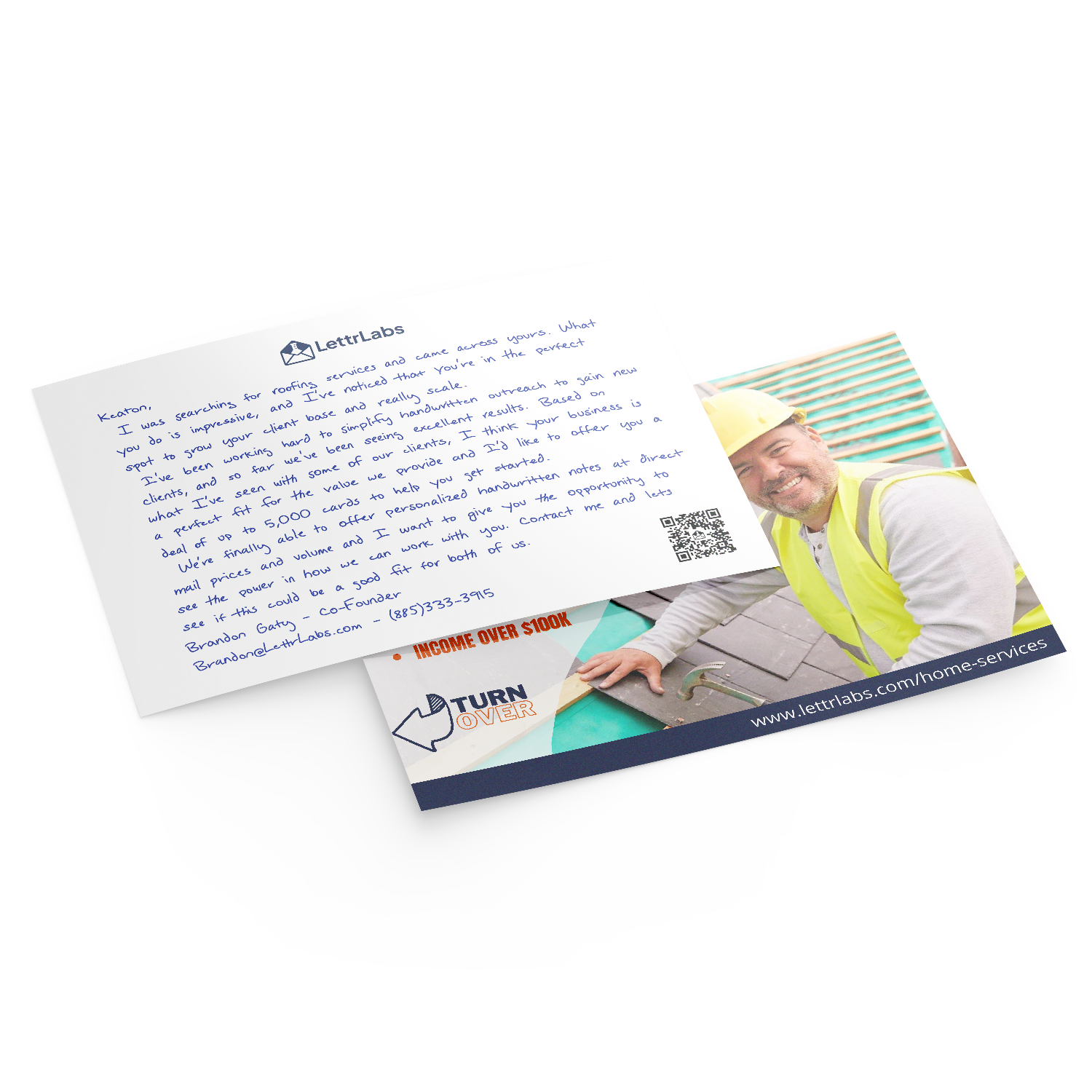 Handwritten Card & Envelope